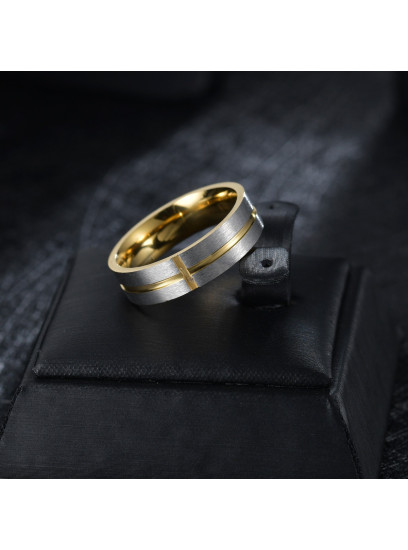 PRSTAN ONE LINE RING ZLATI