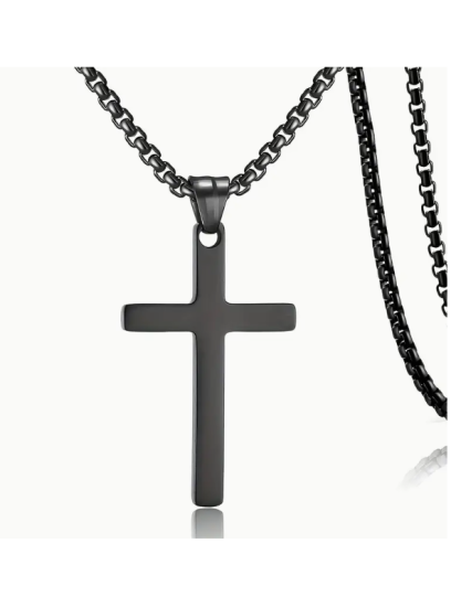 MOŠKA VERIŽICA KRIŽ - BLACK