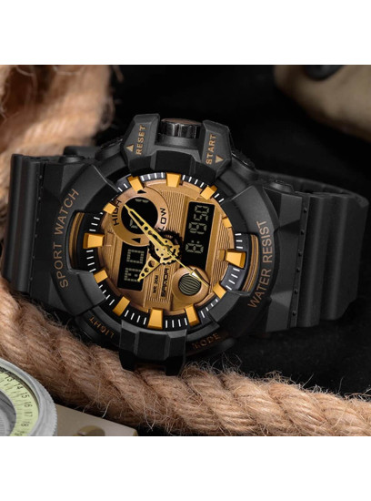 Moška ura Sanda Master II črno-zlata